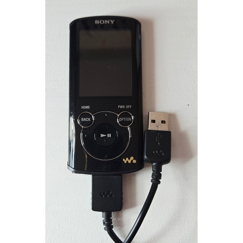 Sony Walkman NWZ-E463 Black 4GB Digital Media MP3 Player w/Charging Cable WORKS
